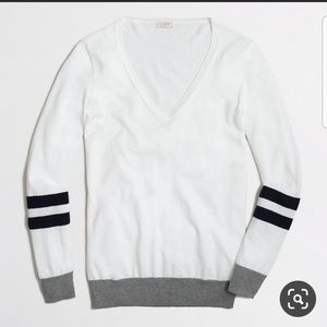 J Crew varsity V neck sweater